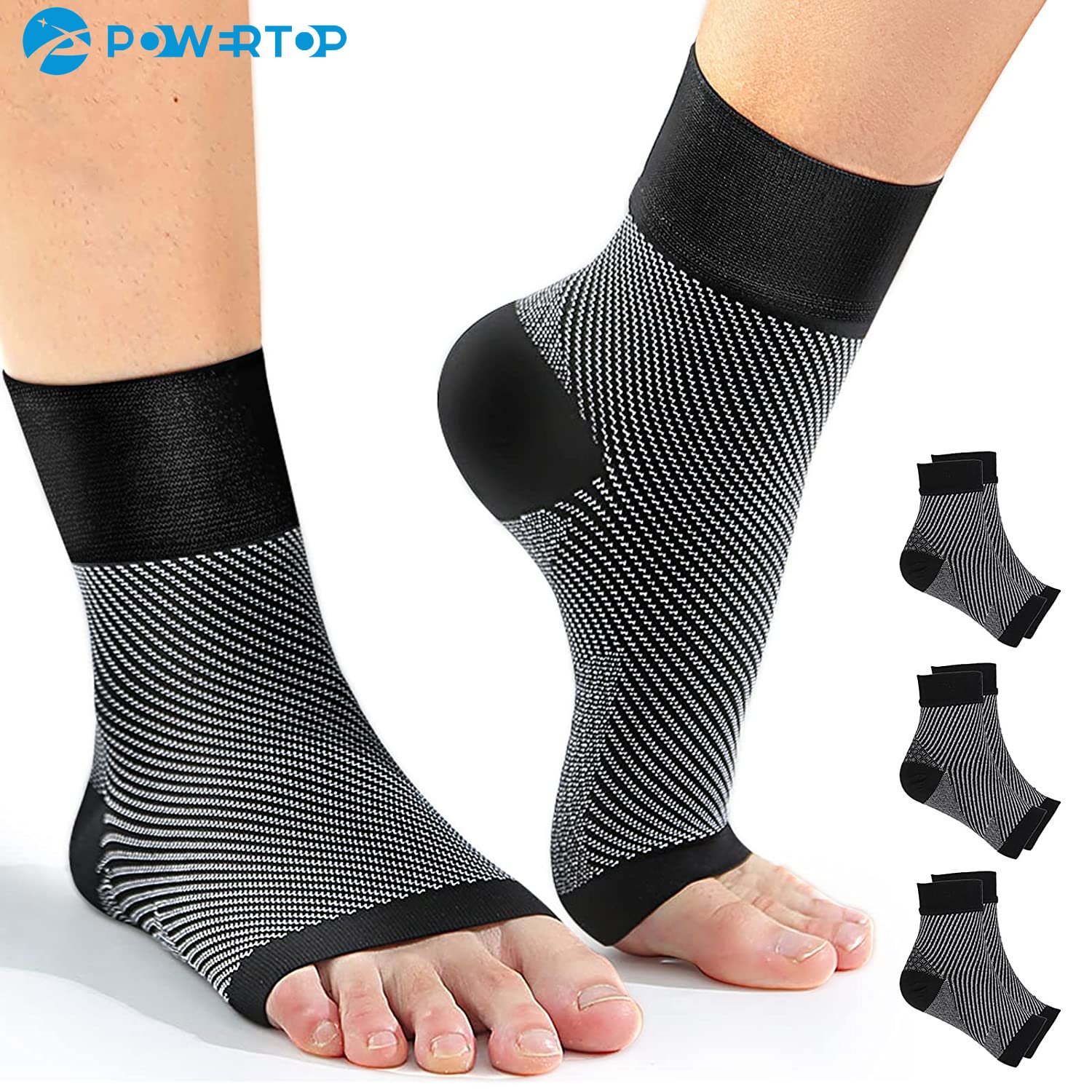 Ankle Brace Sock - 1pair Plantar Fasciitis Compression Socks,Arch Support