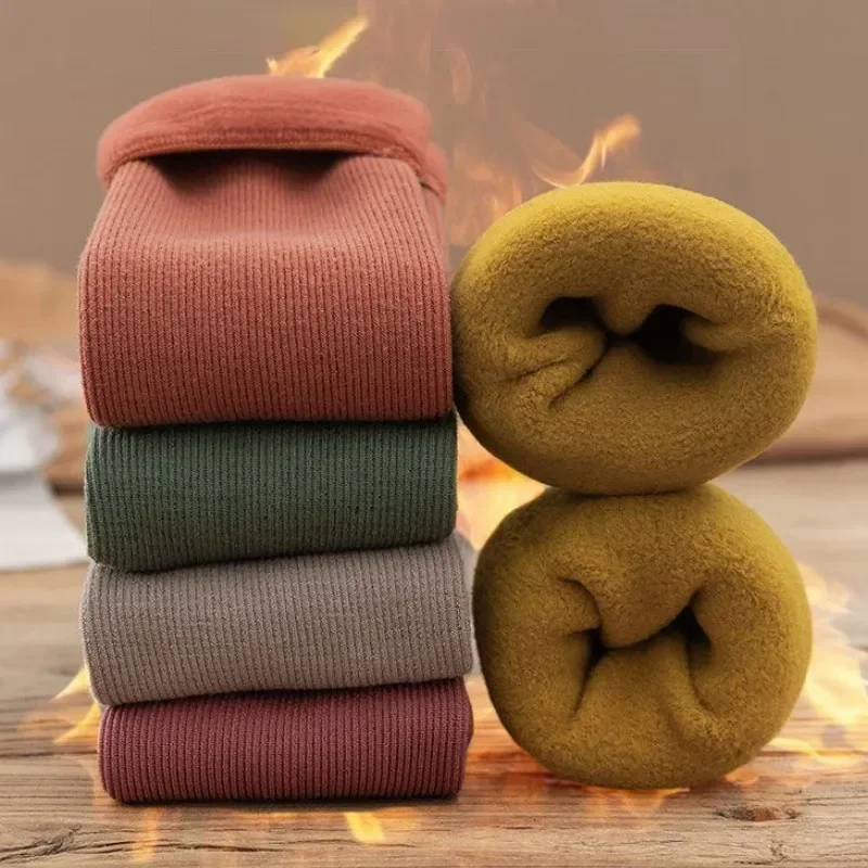 1-4Pairs  Warm Fleece Lined Mi - Boot Sock Slouchy recension och pris