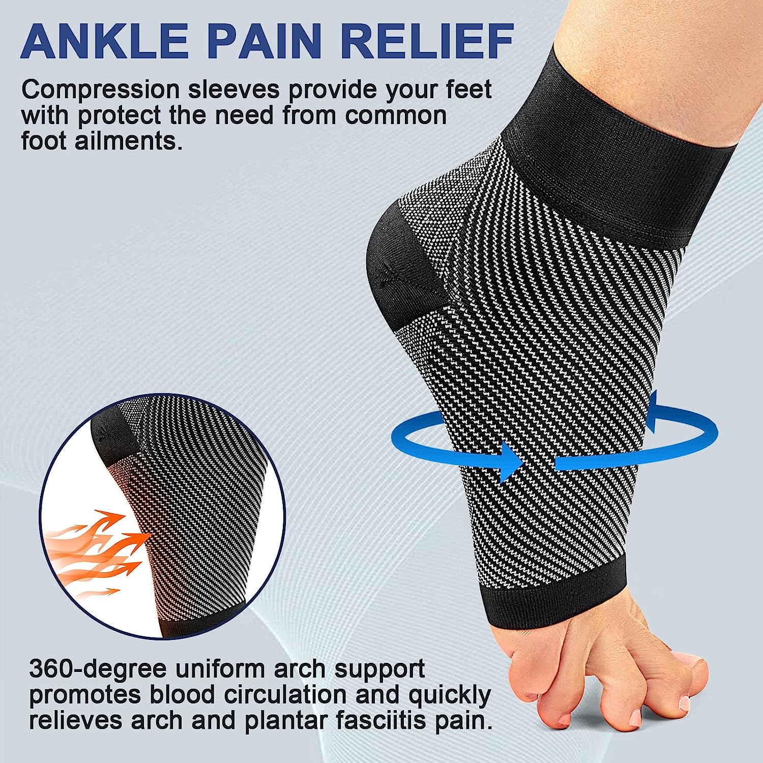 1pair Plantar Fasciitis Compre - Ankle Brace Sock recension och pris