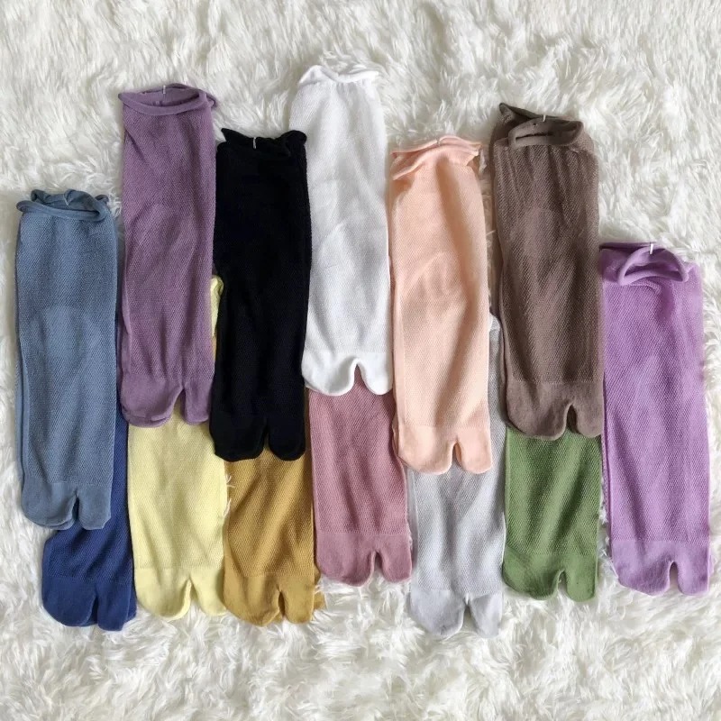 White Split Toe Socks for Wome - Toe Sock Split recension och pris