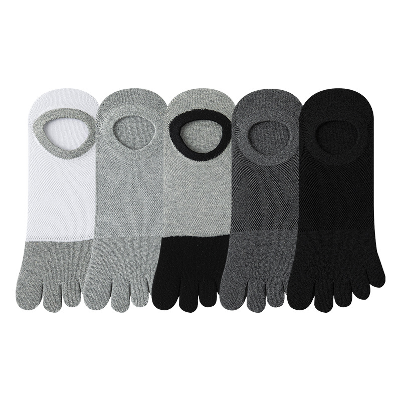 5 Pairs Men's No Show Toe Sock - Toe Sock Split recension och pris