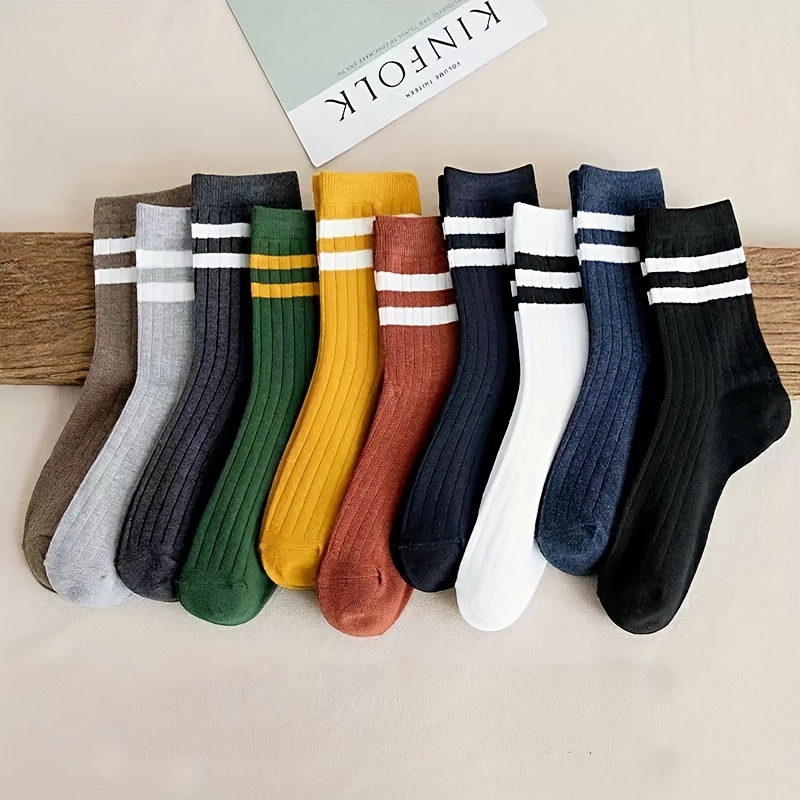 5-Pack Men's Novelty Socks – T - Cotton Crew Sock Pack recension och pris