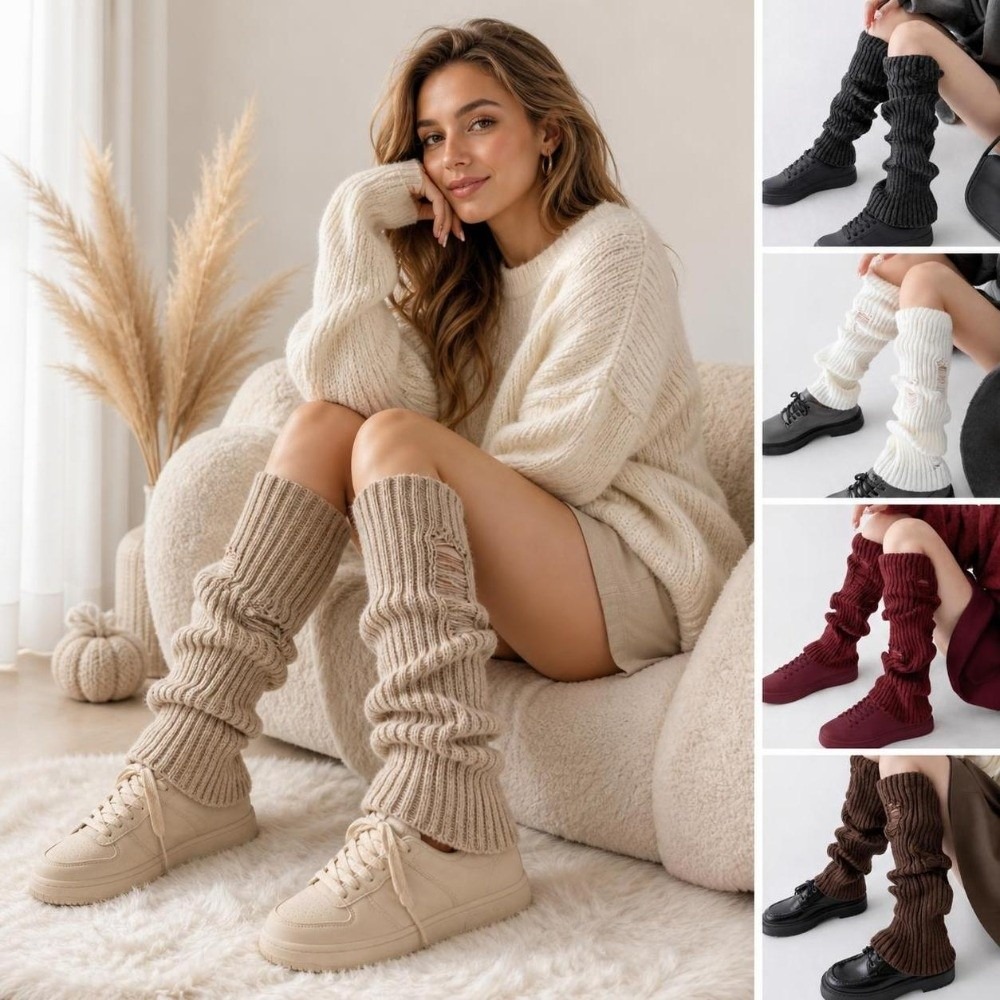 Warm Knit Leg Warmers Stretch  - Boot Sock Slouchy recension och pris
