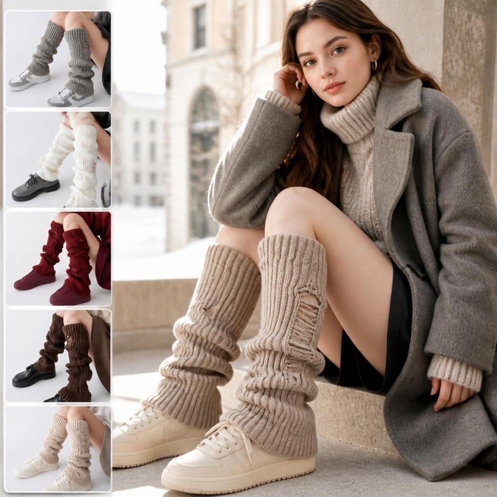 Warm Knit Leg Warmers Stretch  - Boot Sock Slouchy recension och pris
