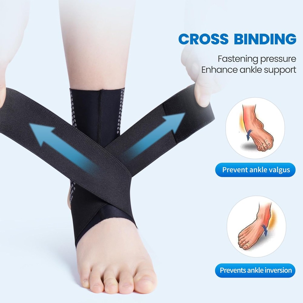 1Pcs Adjustable Compression An - Ankle Brace Sock recension och pris