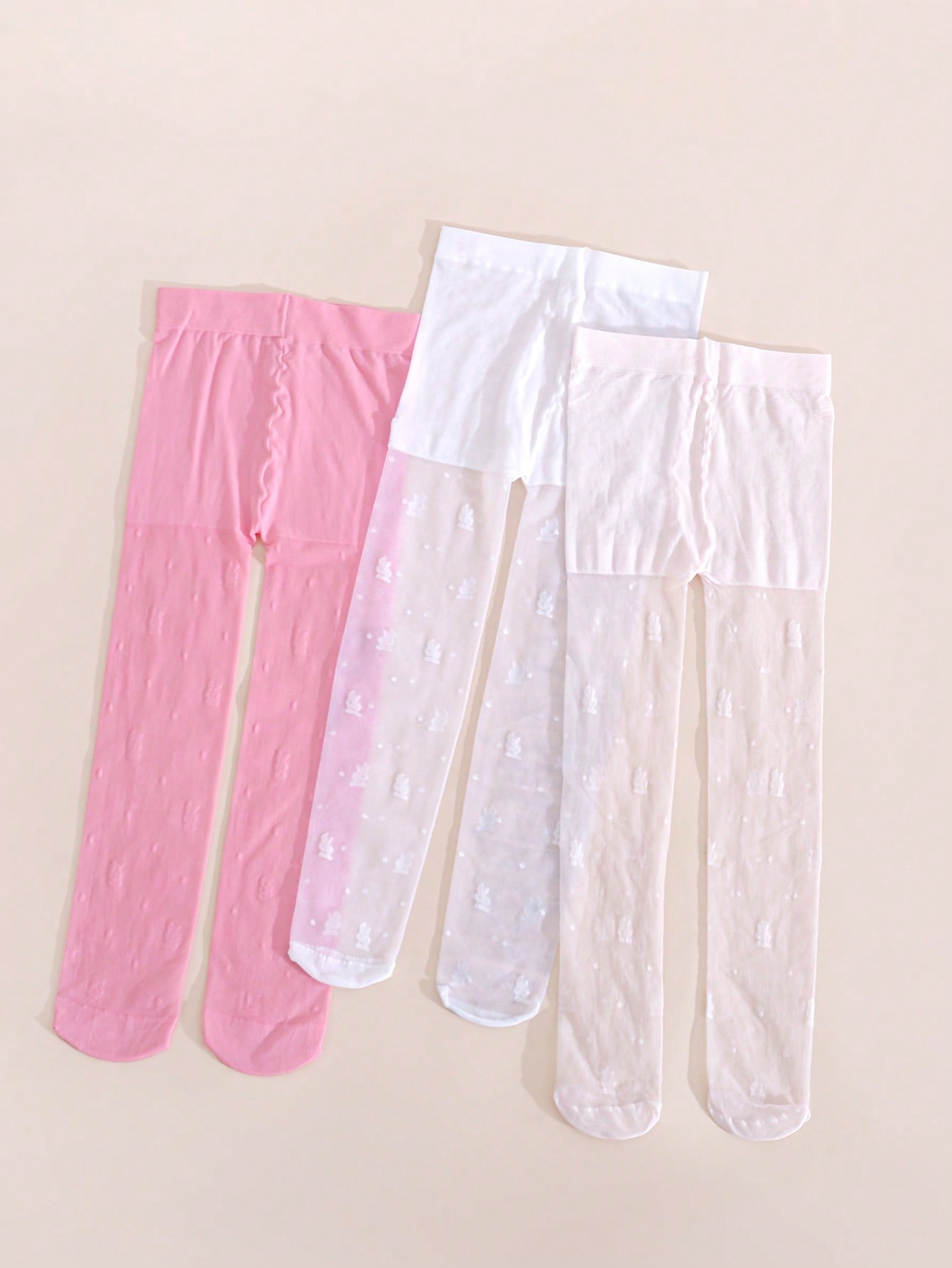 3Pack Girls Rabbit Print Tight - Tights Pantyhose Sheer recension och pris