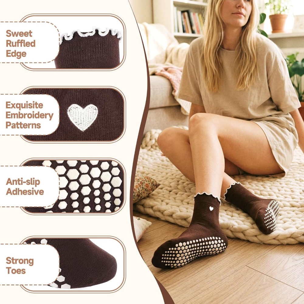 Stylish Yoga Socks with Non-Sl - Grip Sock Yoga recension och pris