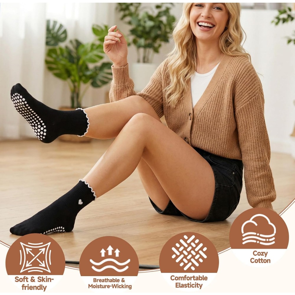 Stylish Yoga Socks with Non-Sl - Grip Sock Yoga recension och pris