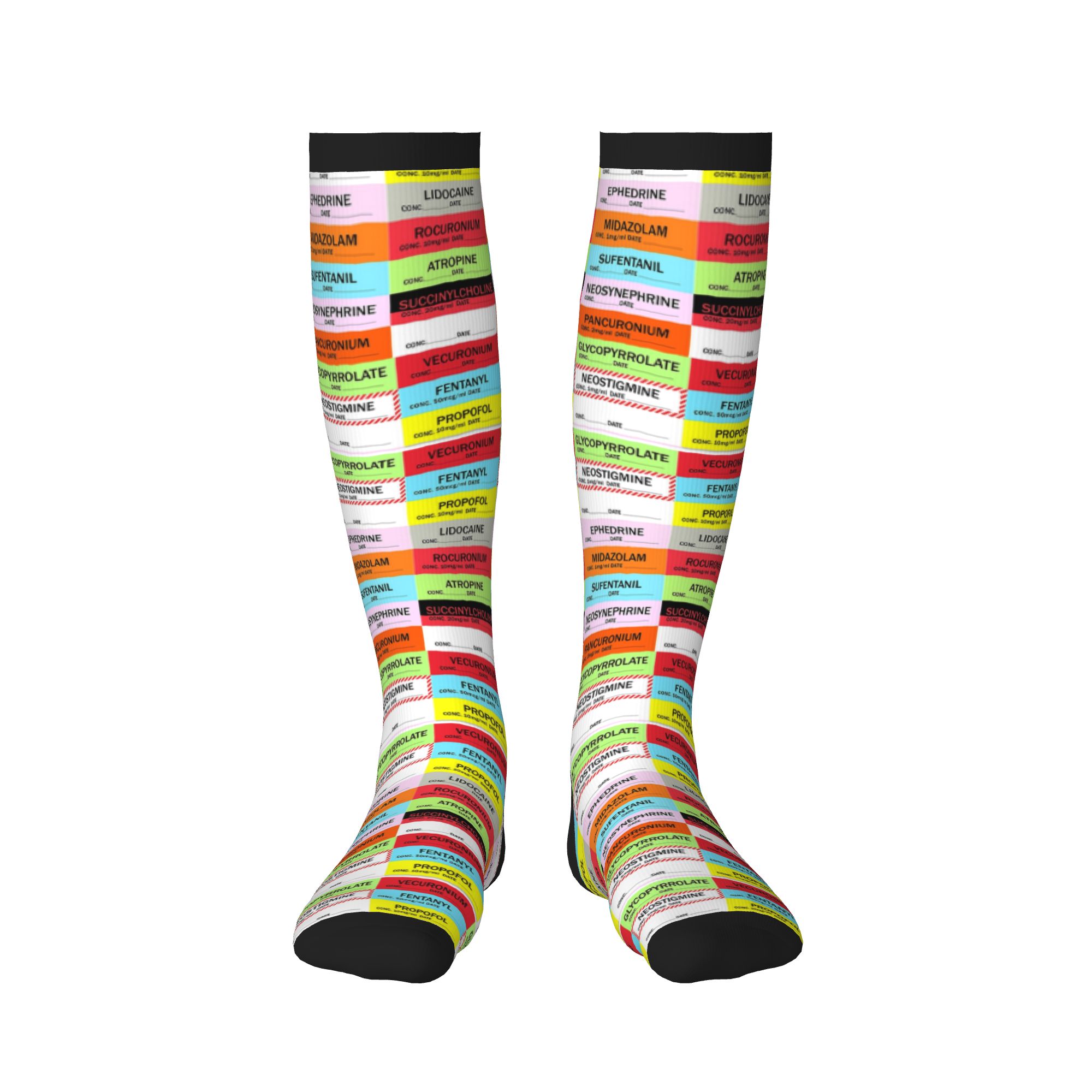Novelty Printed Anesthesia Med - Compression Sock Medical recension och pris