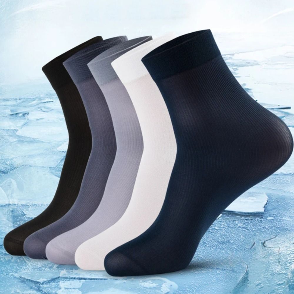 10pairs Men Ice Silk Socks Sum - Silk Sock Bamboo recension och pris