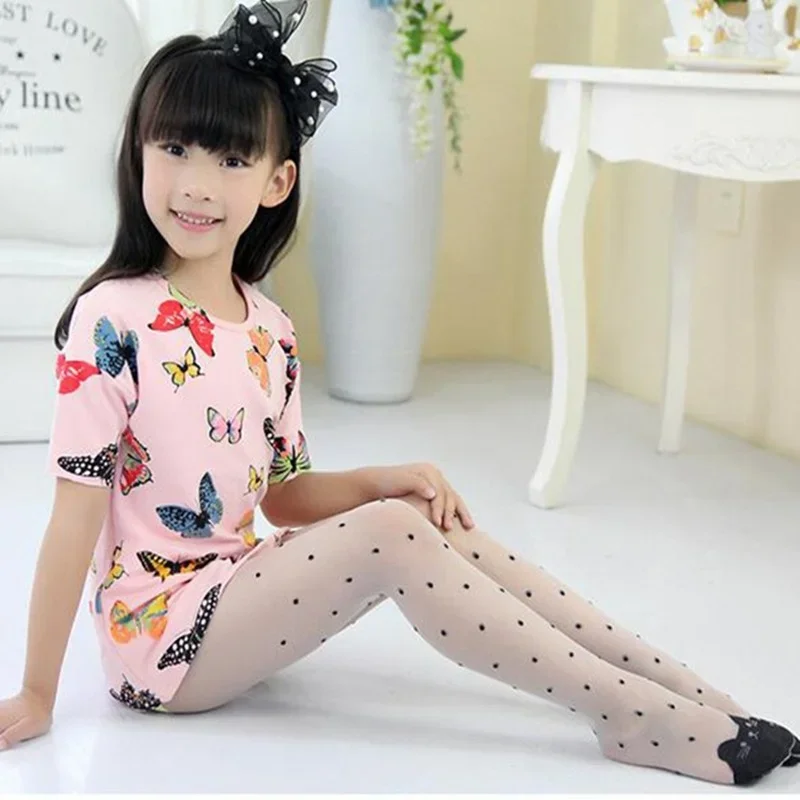 Sweet Cat Printed Girls Pantyh - Tights Pantyhose Sheer recension och pris