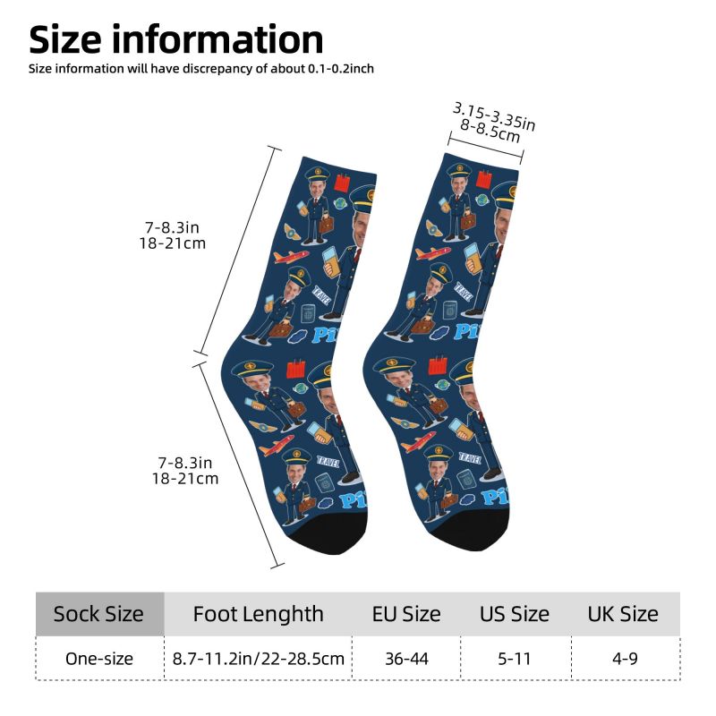 Novelty Men's Funny Pilot Cust - Dress Sock Men recension och pris