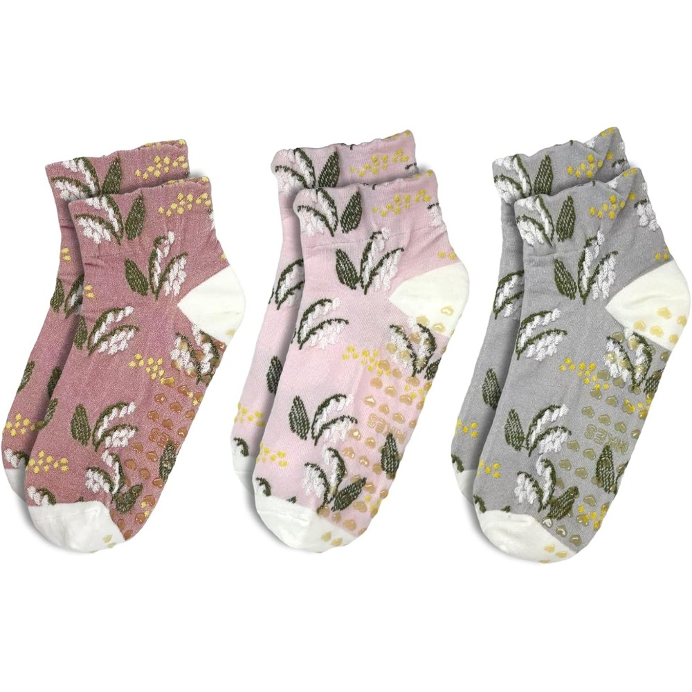 Floral Jacquard Yoga Socks for - Grip Sock Yoga recension och pris