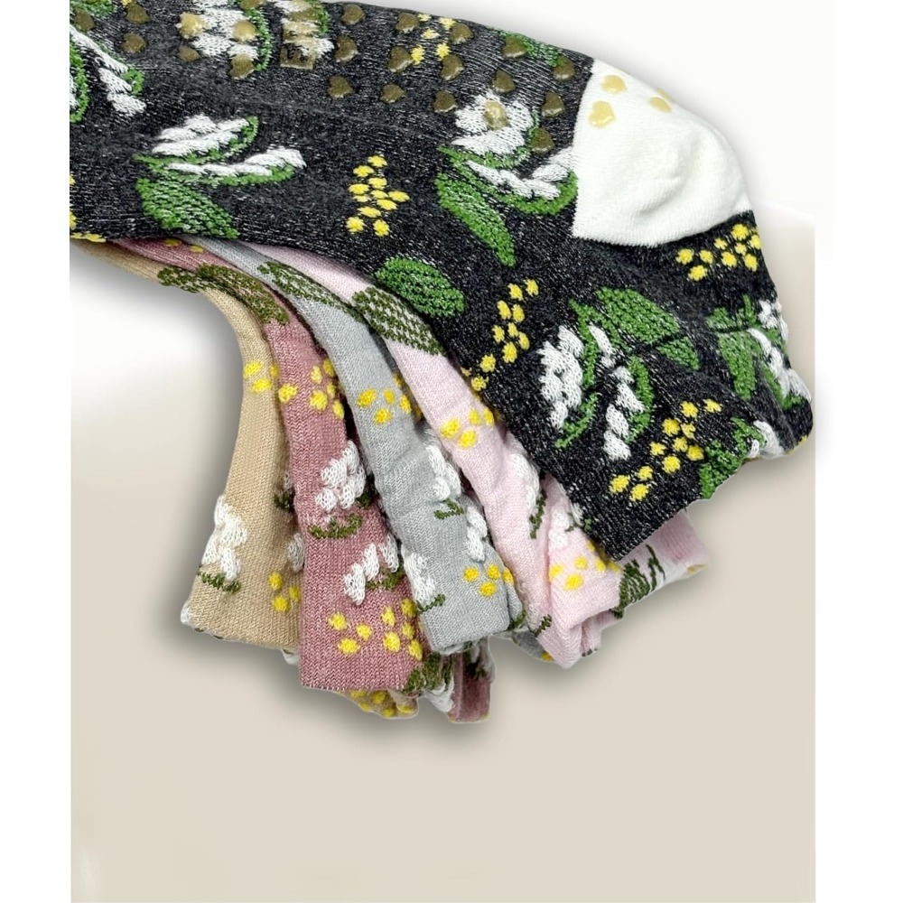 Floral Jacquard Yoga Socks for - Grip Sock Yoga recension och pris