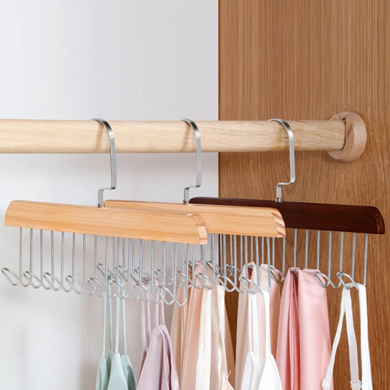 Solid Wood Eight-hook Hanger M - Sock Organizer Tray recension och pris