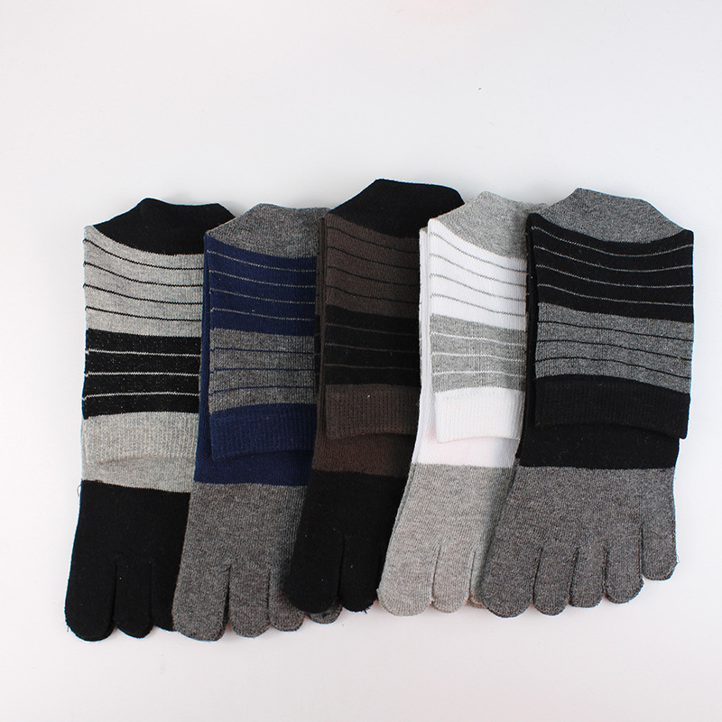 3/5 Pairs Men Five Toe Crew So - Toe Sock Split recension och pris