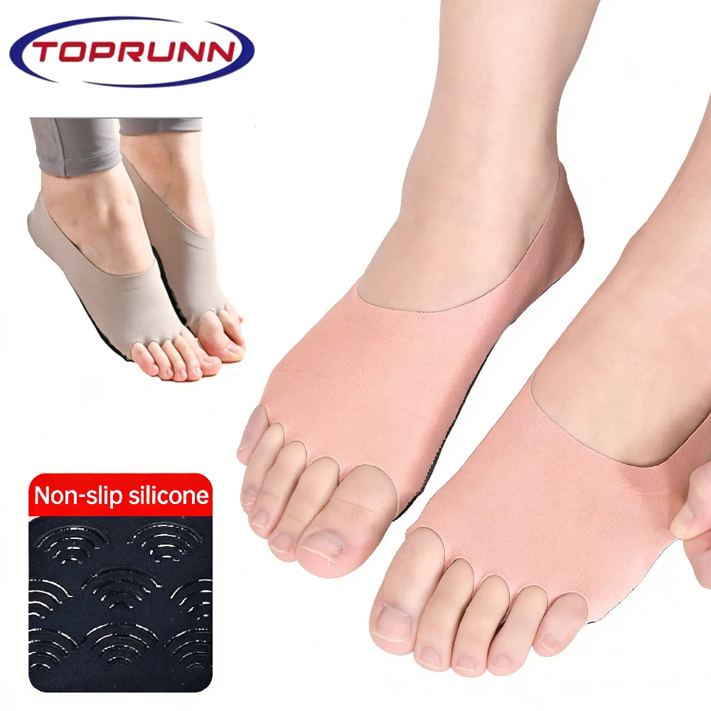 1Pair Toeless Yoga Socks for W - Grip Sock Yoga recension och pris