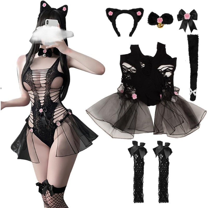Women Sexy Lingerie Cosplay Ca - Fishnet Stocking Women recension och pris
