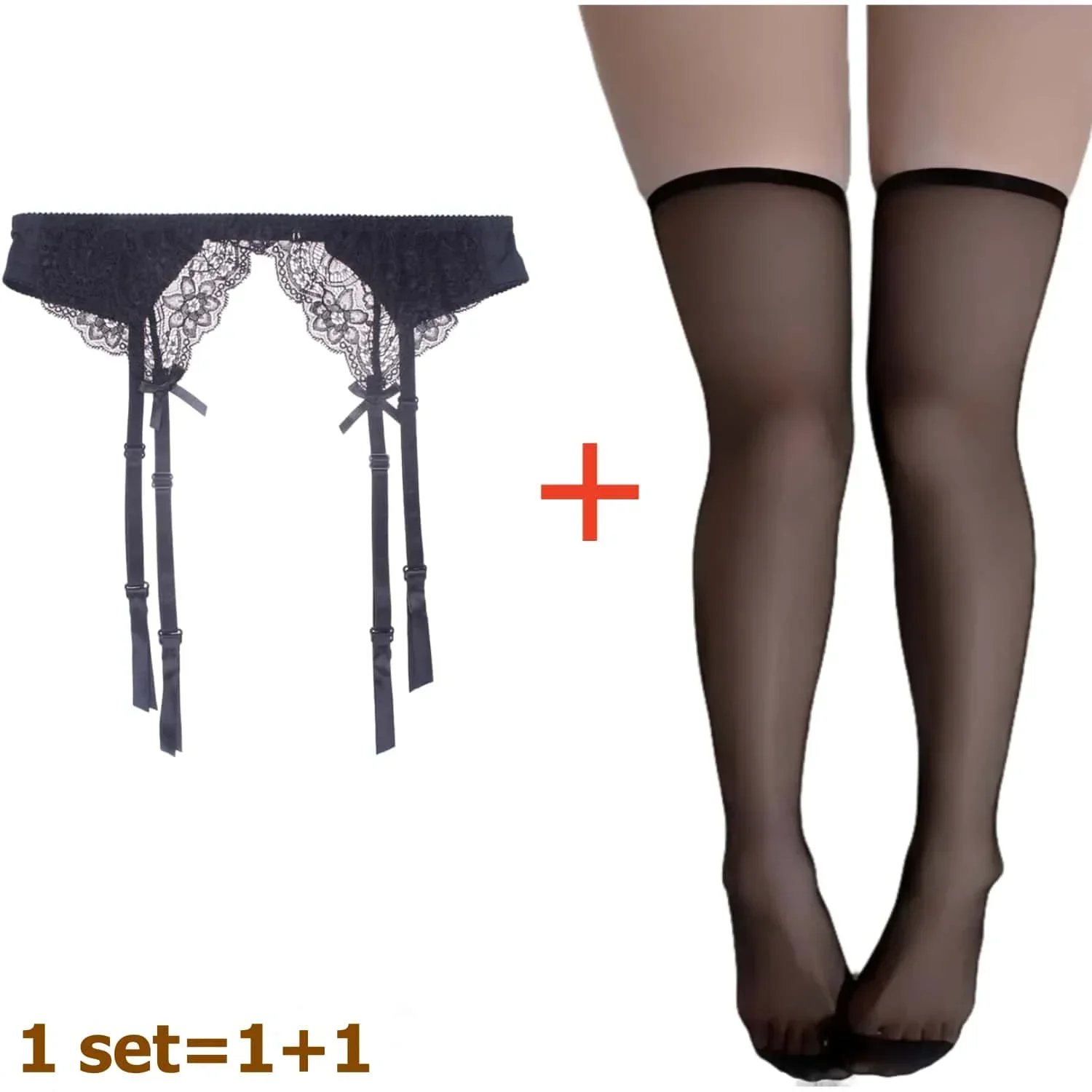 2PCS Women's Suspender Lace St - Tights Pantyhose Sheer recension och pris