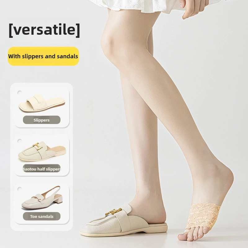 1-10Pairs Women Lace Loafer So - Invisibility Sock Loafer recension och pris
