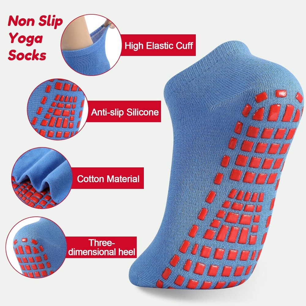 Non-Slip Yoga and Pilates Sock - Grip Sock Yoga recension och pris