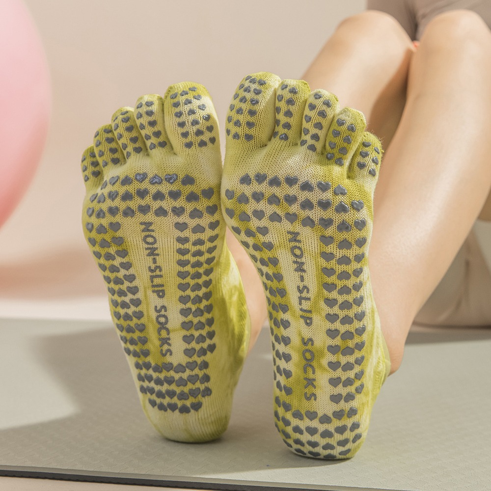 Women's Tie-Dye Five-Finger Gr - Grip Sock Yoga recension och pris