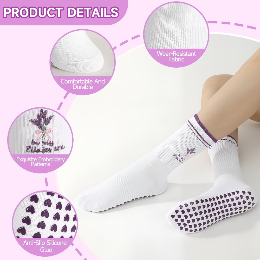 Women's Cute Ruffled Yoga Sock - Grip Sock Yoga recension och pris