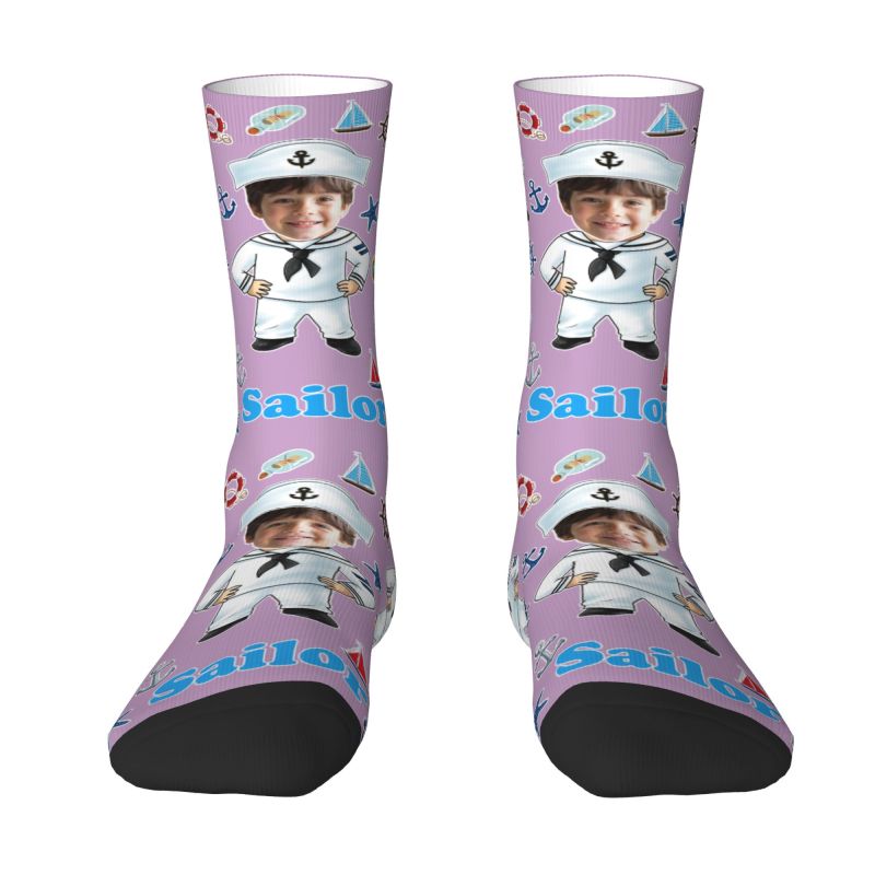 Funny Sailor Nautical Captain  - Dress Sock Men recension och pris