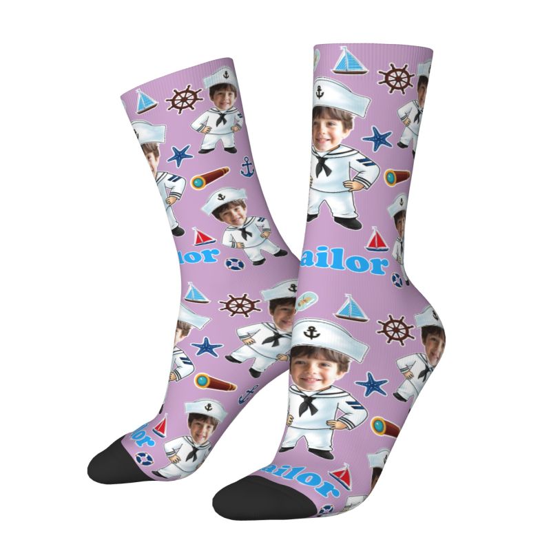 Funny Sailor Nautical Captain  - Dress Sock Men recension och pris