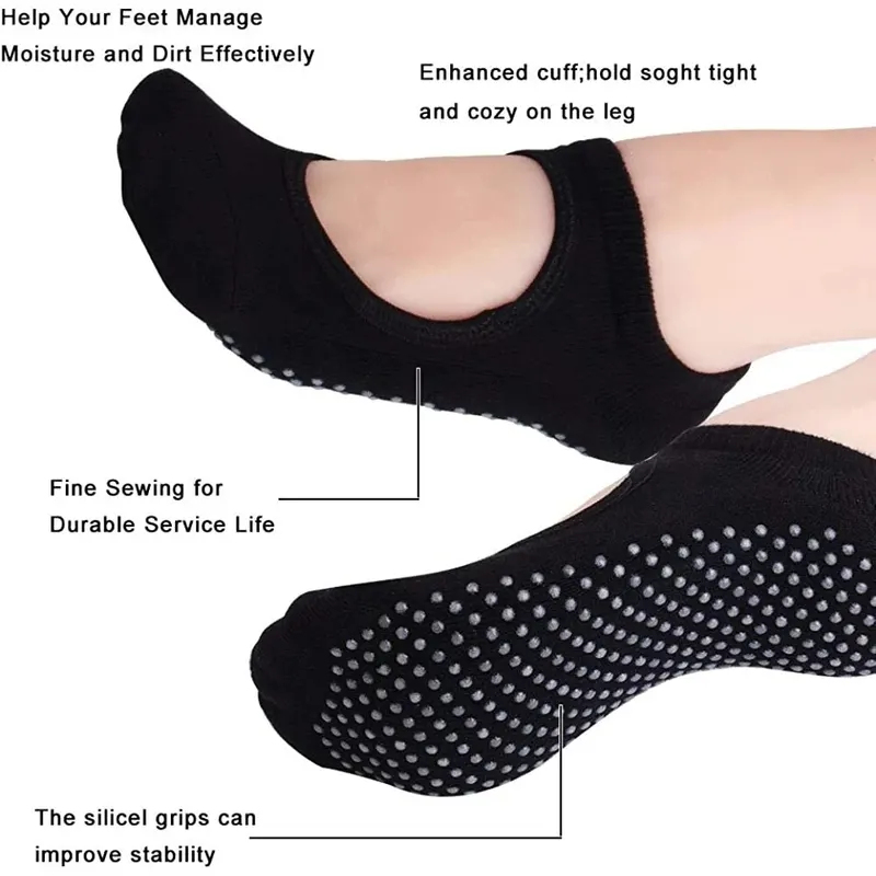 Backless Non-slip Fitness Yoga - Grip Sock Yoga recension och pris